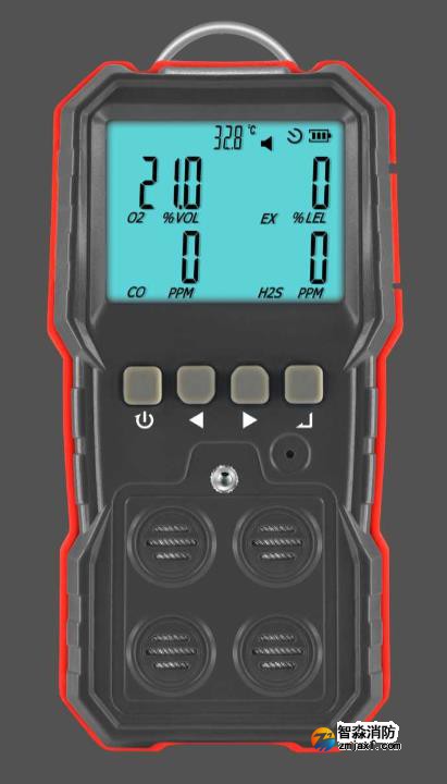 消防檢測設備-智淼便攜式可燃氣體檢測儀(四合一)操作使用視頻